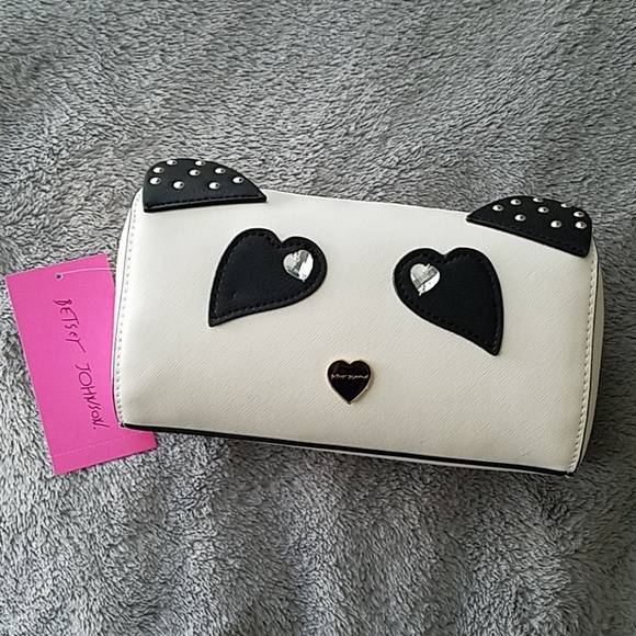 Betsey Johnson Handbags - Adorable Betsey Johnson Panda Wallet Makeup Bag